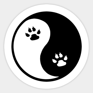 yin and yang symbol Sticker